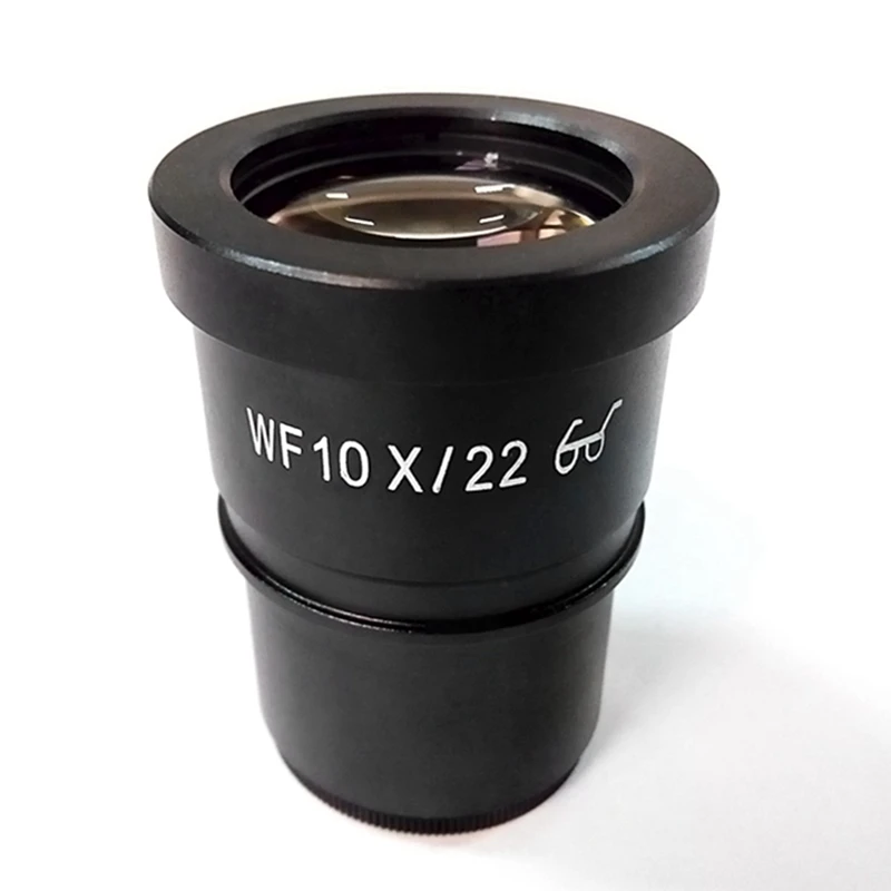 

2PCS Wide Field WF10X Field of View 22 mm High Eye Point Microscope Eyepiece with Mounting Size 30 mm for Stereo Microscope