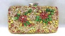 Free shipping !! A15-55,colorful color fashion top crystal stones ring clutches bags for ladies nice party bag