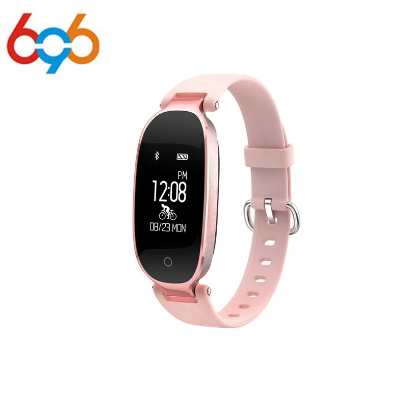 696 S3 Bluetooth Смарт часы модные женские с монитором сердечного ритма фитнес трекер