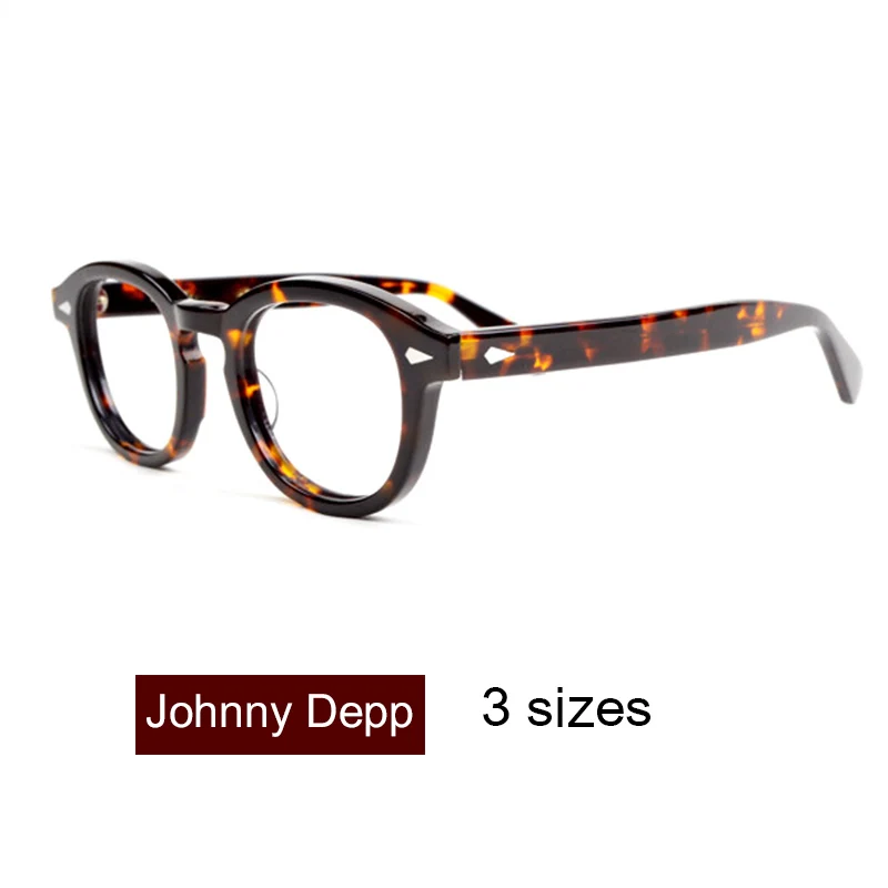 Tanie Okulary mężczyźni Johnny Depp okulary przezroczyste soczewki marka design gogle komputerowe męskie okrągłe Vintage Style sq000