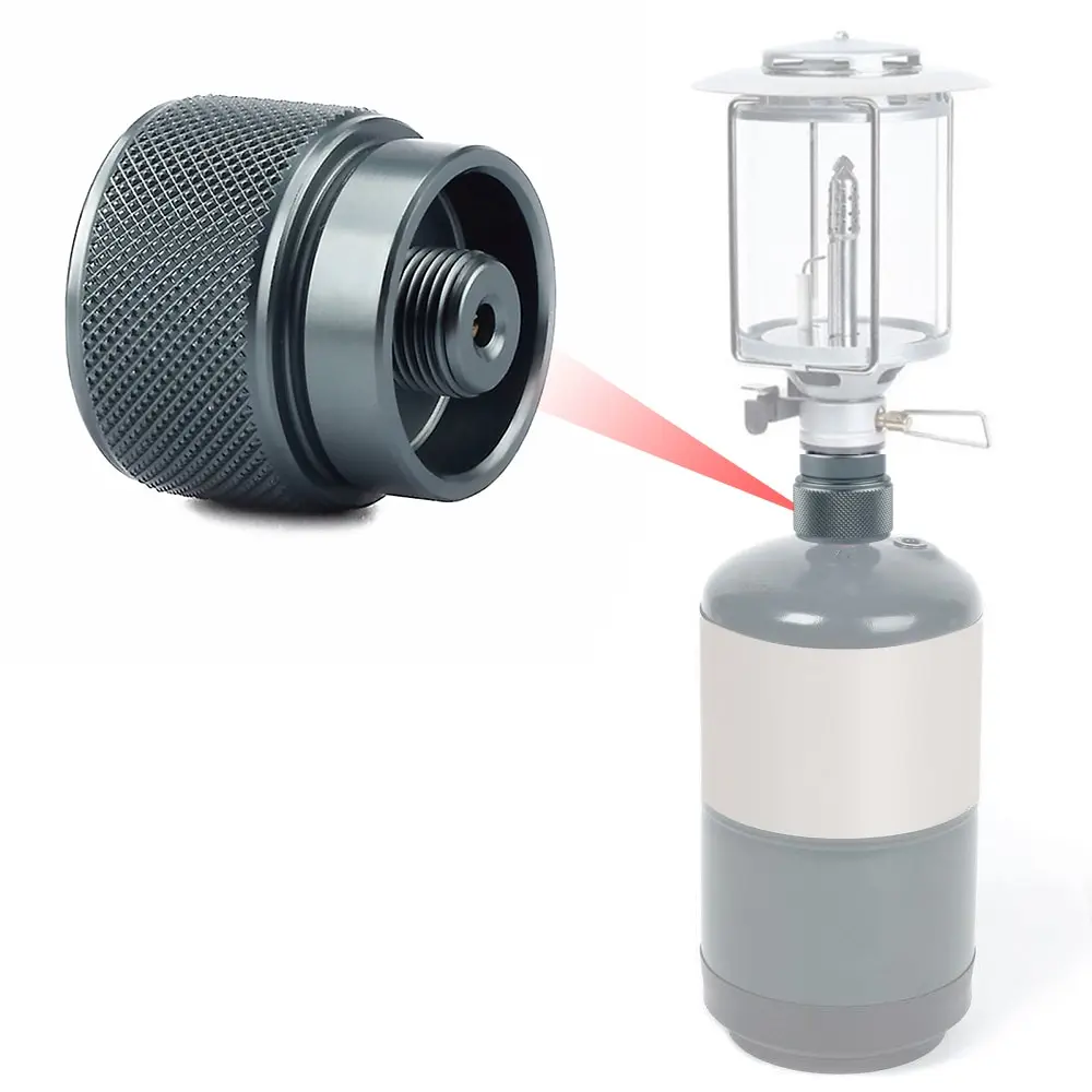

Outdoor Camping Propane Small Adapter 1L Propane Adapter Gas Input Valve Input EN417 Valve Output with 2-Output Adapter