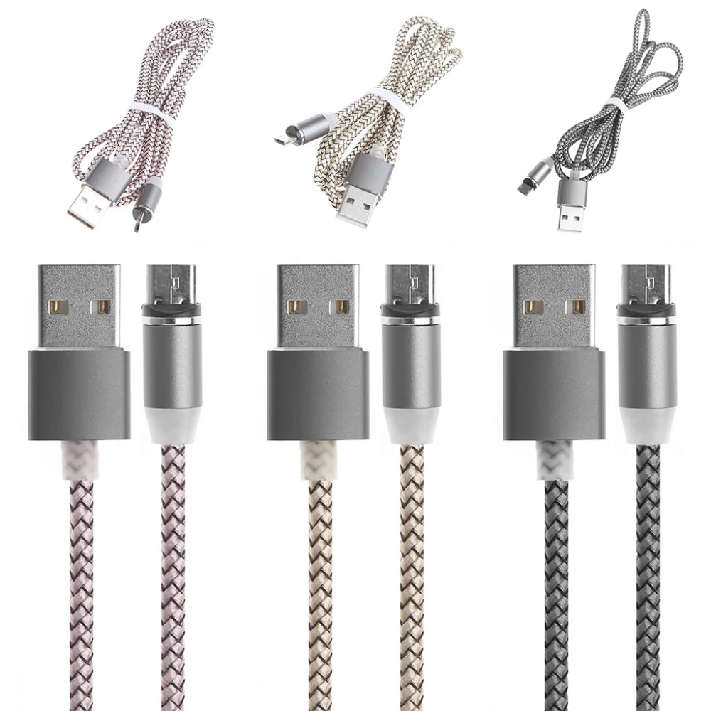 

Round Magnetic Micro USB Charging Cable For Samsung HTC LG Motorola Xiaomi Android Smartphones Tablets and more