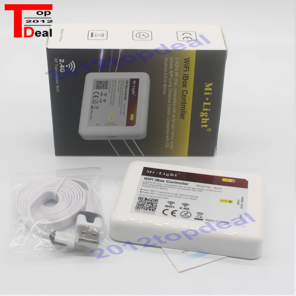 

DC5V Mi Light Wifi iBox LED Controller 2.4G RF Wireless RGB Controller For LED Strip Light/Bulbs/Downlight By Smart IOS/Android