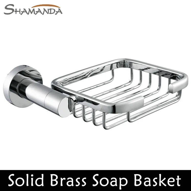 

Free Shipping Solid Brass Chrome Finished Soap Basket,Bathroom Accessories Products Soap Dish Holder,Soap Box-Wholesale-96017