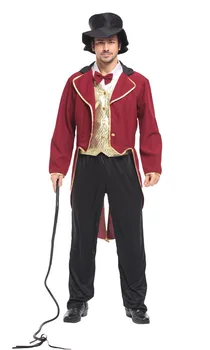 

Shanghai Story Adult Cosplay Christmas Circus Animal Trainer Clothes Stage Costume Men's Movies Halloween Clothes