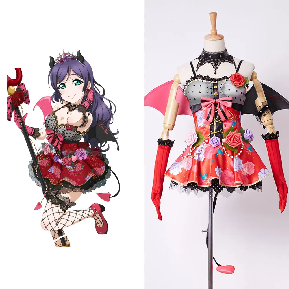 Love Live! Lovelive Nozomi Tojo маленький демон/дьявол косплей Пробуждение детский карнавал
