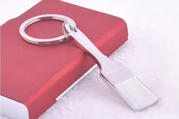 

FREE SHIPPING BY DHL 200pcs/lot 2015 New Zinc Alloy Working Tool Brush Shaped Keychains Novelty Metal Keyrings Gift