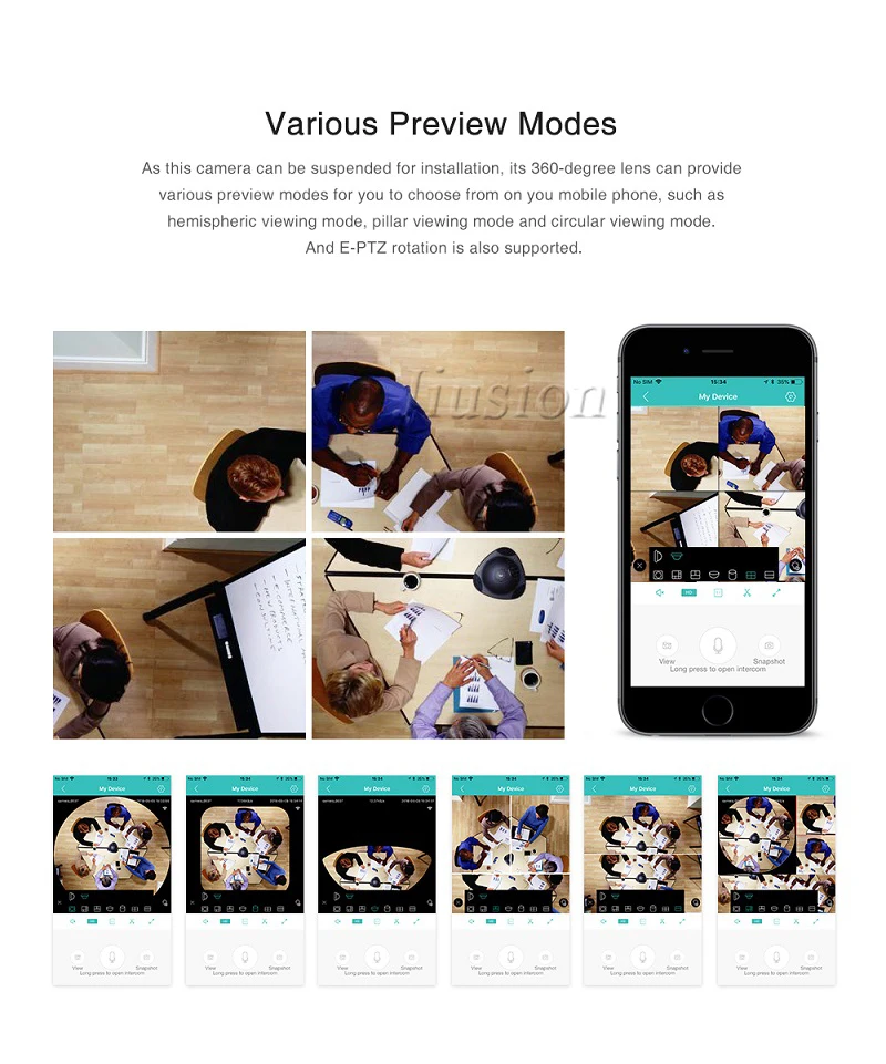 360 Degree Panorama Video Camera Wifi IP Light Bulb Surveillance Cam Recorder 14 10