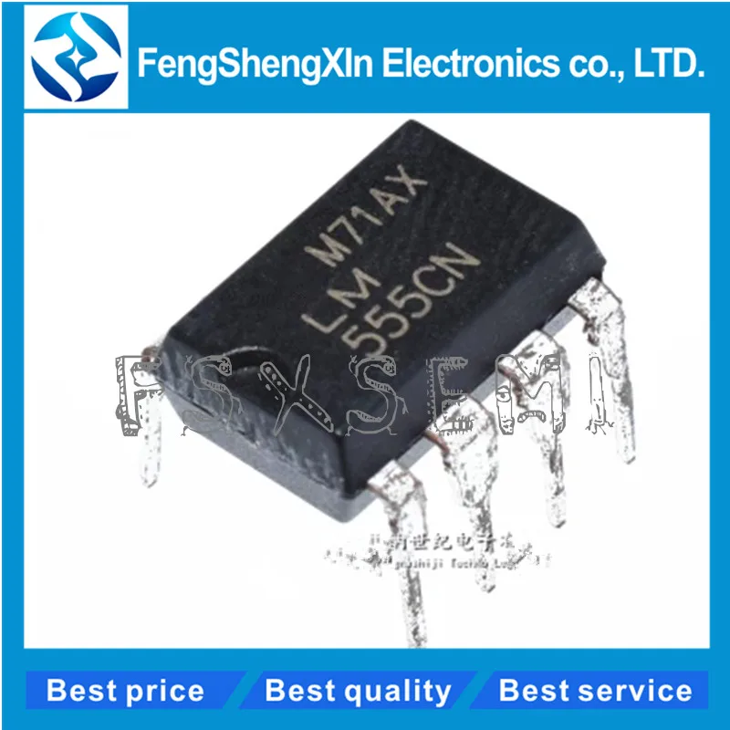 

10pcs/lot LM555CN LM555 DIP-8 Frequency signal chip