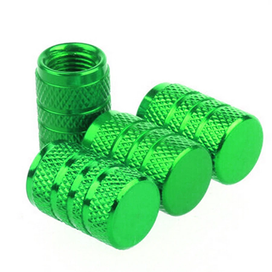 

4Pcs/Lot Universal Aluminum Cycling Tyre Air Valve Caps Bicycle motorcycle Tire Valve Cap Car Wheel Cover Styling Round 7 Colors