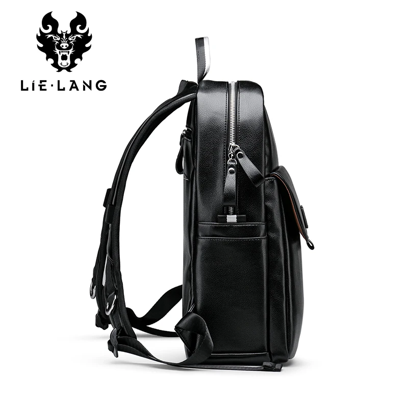 LIELANG рюкзак кожаный 2019 новый мужской модный ноутбук школьные сумки для мальчиков