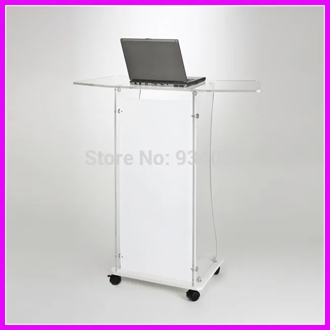 Acrylic Lectern Podium Pulpit Rostrum / Acrylic Speaker Stand Clean and transparent