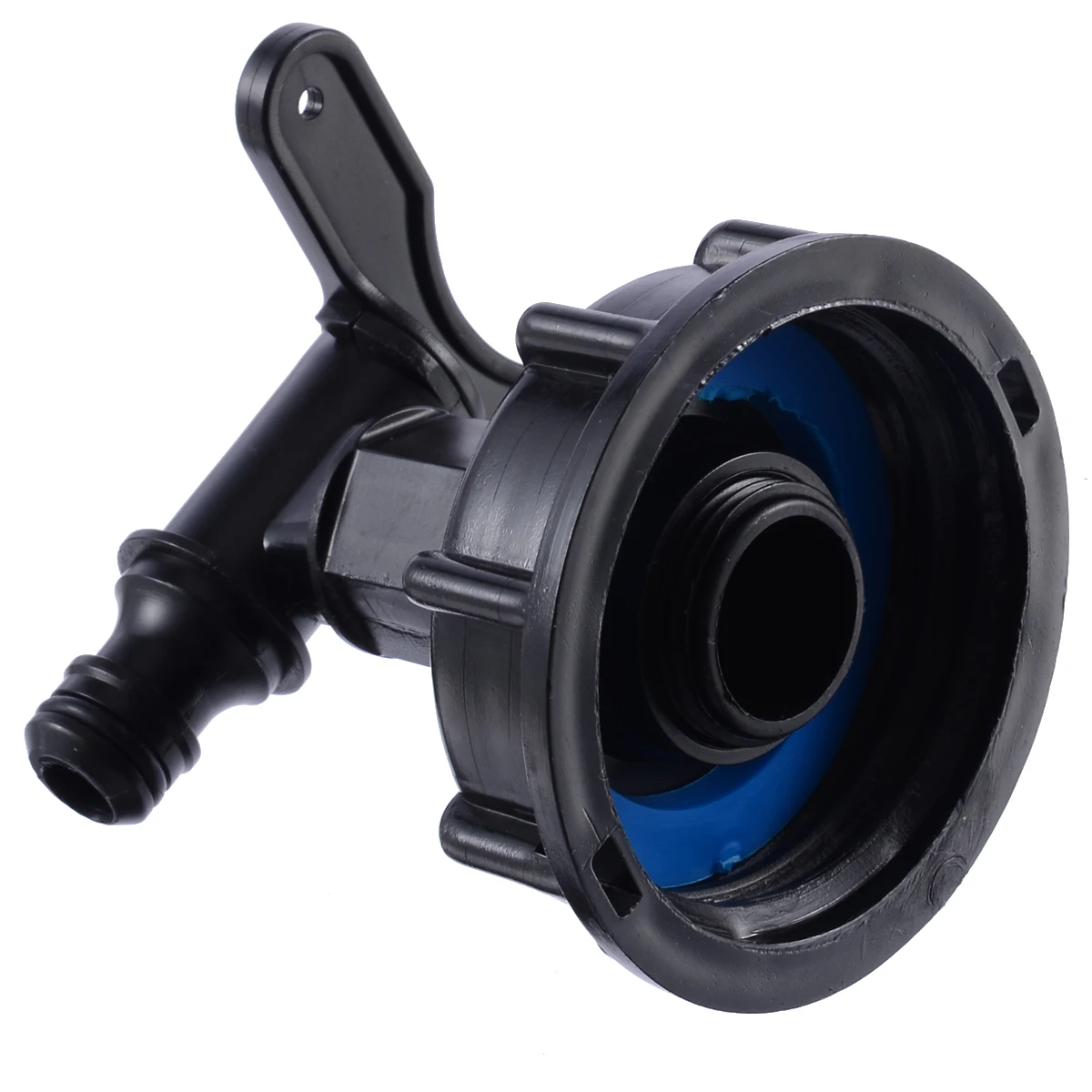 Barrel Valve Tittings Black 1000L IBC Tank Valves 60mm To 15mm Water Connector Tank Garden Hose Adapter Fittings Switch