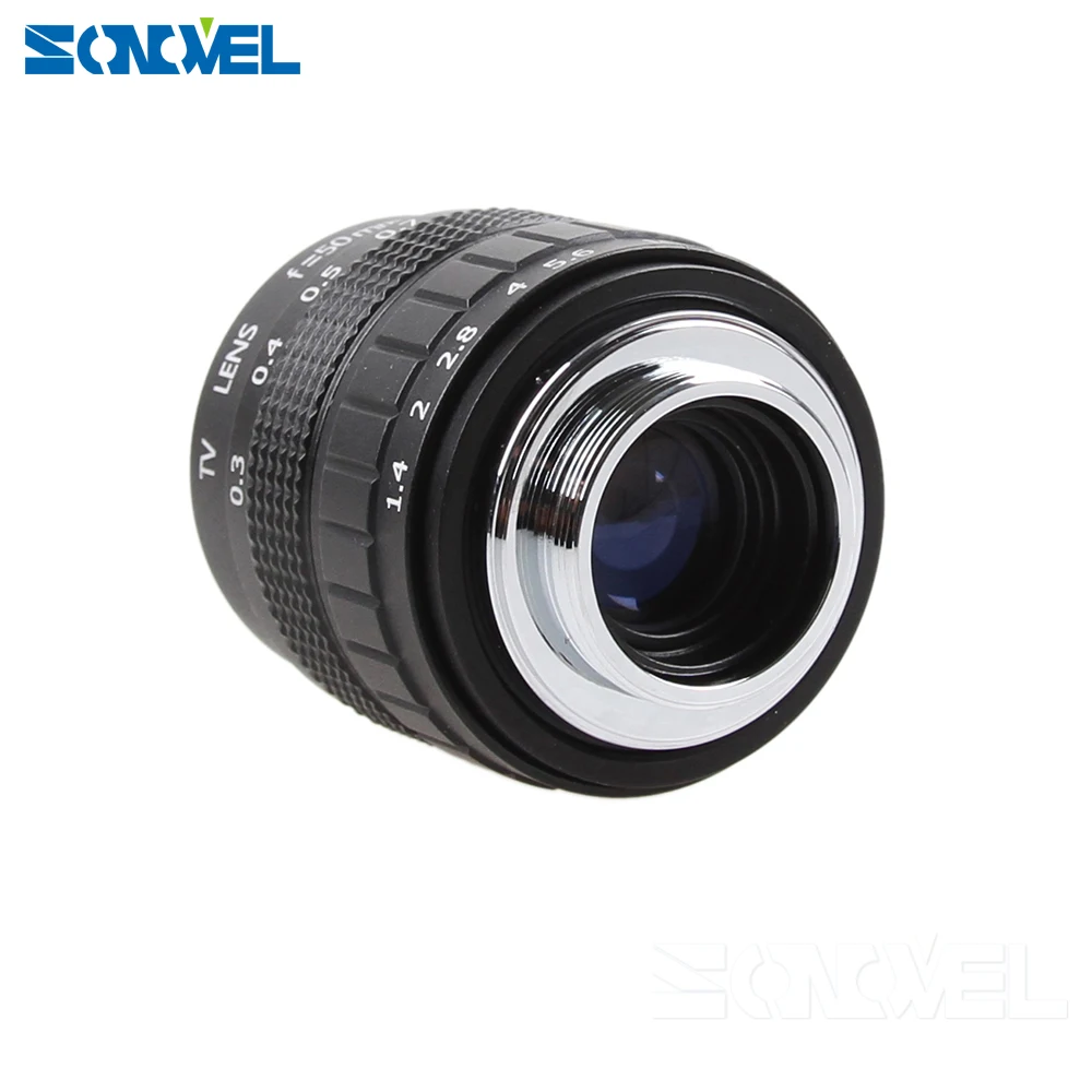 Объектив 50 мм F1.4 CC TV + C образное крепление макрокольцо для Sony E крепление|50mm f1.4|c