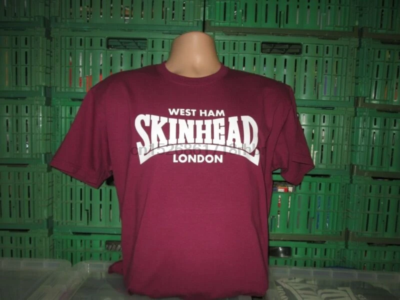Футболка Skinhead West Ham London | Мужская одежда