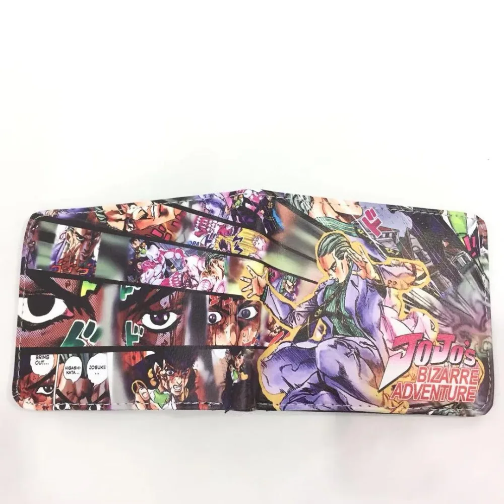 Новинка JOJO причудливый кошелек для приключений portfel мужские кожаные кошельки