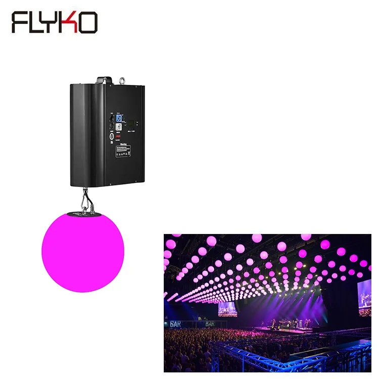 

Free shipping wholesales Led Light Color changing DMX Stage Kinetic lighting dmx 512 3d ball