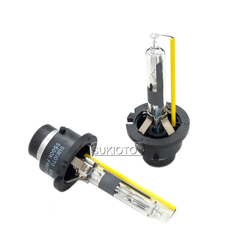 SUKIOTO Ксеноновые лампы D2S D4S 55W 5500K D2R D4R ксеноновые прожекторные линзы улучшенный