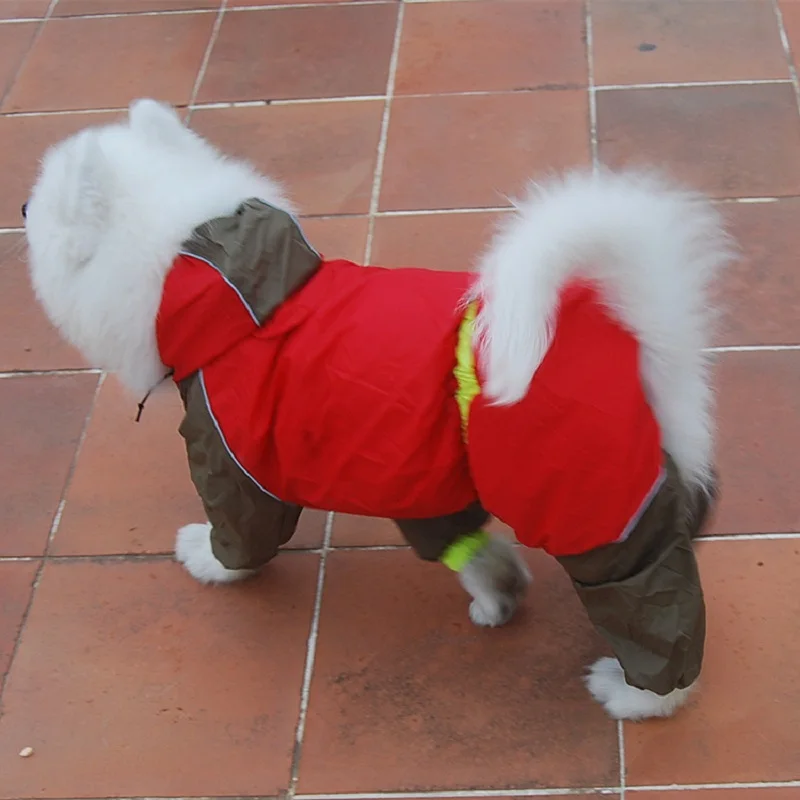 Waterproof Dog Raincoat Coveralls For Dogs font b Pet b font Clothes Hoodies font b Pet