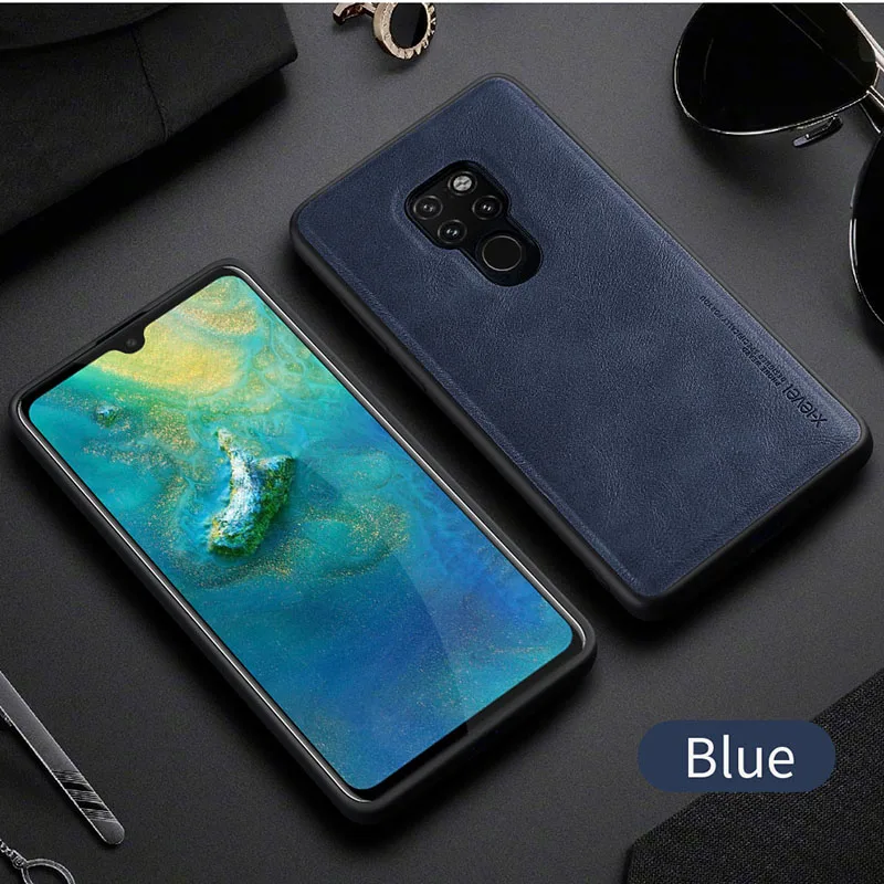 X-Level кожаный чехол для huawei mate 20 Pro чехол s мягкий Силиконовый противоударный задний Чехол для телефона huawei mate 20 - Цвет: Blue