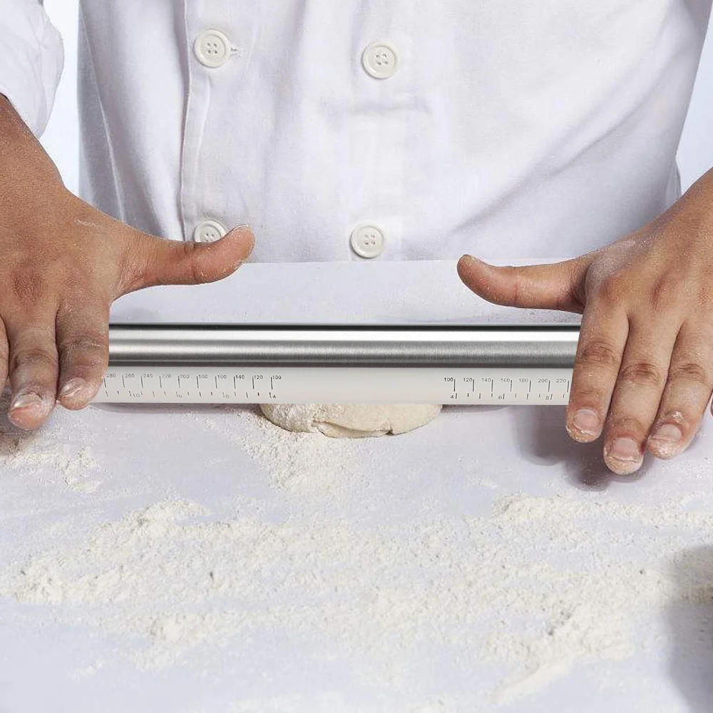 Adjustable Baking Stick Stainless Steel Rolling Pin