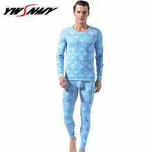 Горячая Распродажа, новое термобелье, мужские хлопковые подштанники, модный принт, homme, Осень-зима, рубашка+ штаны, комплекты из 2 предметов, теплые M-XXL