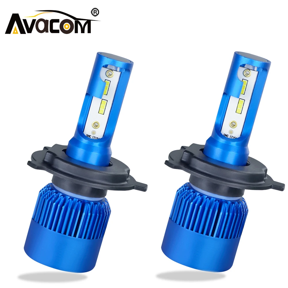 

2 Pcs LED H4 HS1 Motorbike Headlight Lamp 6500K 10000Lm Super Bright CSP Chip LED Phare Moto Light For Scooter Motorcycle