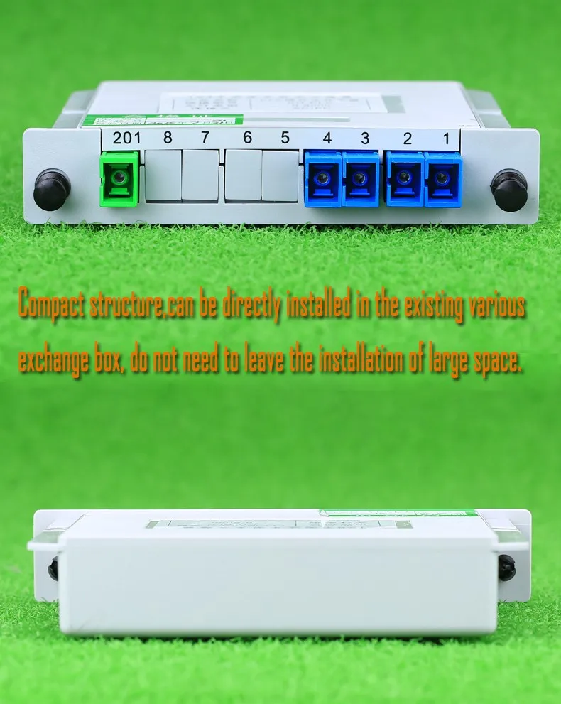 KELUSHI SC/UPC 1x4 Модуль PLC волоконно-оптический сплиттер SC разъем разветвителя ПЛК коробка оптическое устройство разветвления