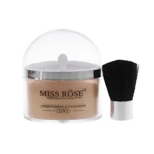 Miss Rose 2 в 1 Профессиональный Металлический Хайлайтер для лица Контур Макияж Блеск подходит тени для век порошок макияж инструмент для домашнего использования