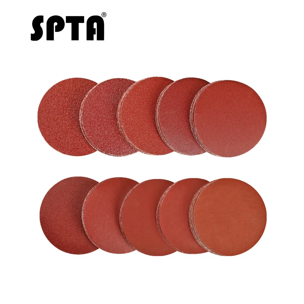 

SPTA 200pcs Sanding Discs Pad 2 inch for Drill Grinder Rotary Tools Kit Woodworking Sander Sand Paper with Mix grit 40# -2000#