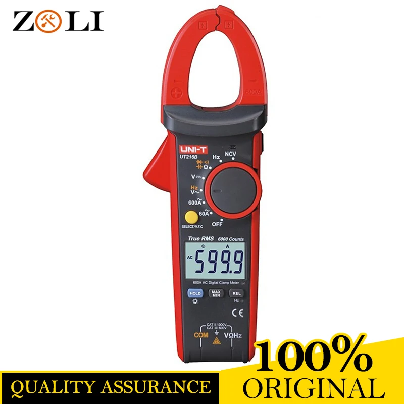 

2017UT216B AC600A Ammeter True RMS Digital Clamp Multimeters UT216B Full-range Overload Protection Non-contact Voltage Detection
