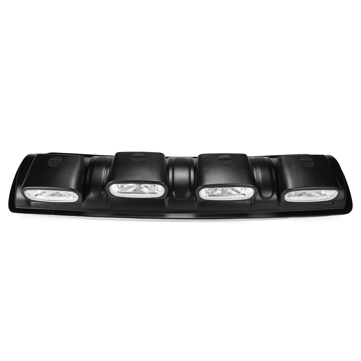 

55W 12V Offroad Spot Head Lamps Universal 4x4 Roof Top Bar Driving Fog Lights 4 Lens ABS Plastic Bracket + H3 Bulb Fits Vehicles