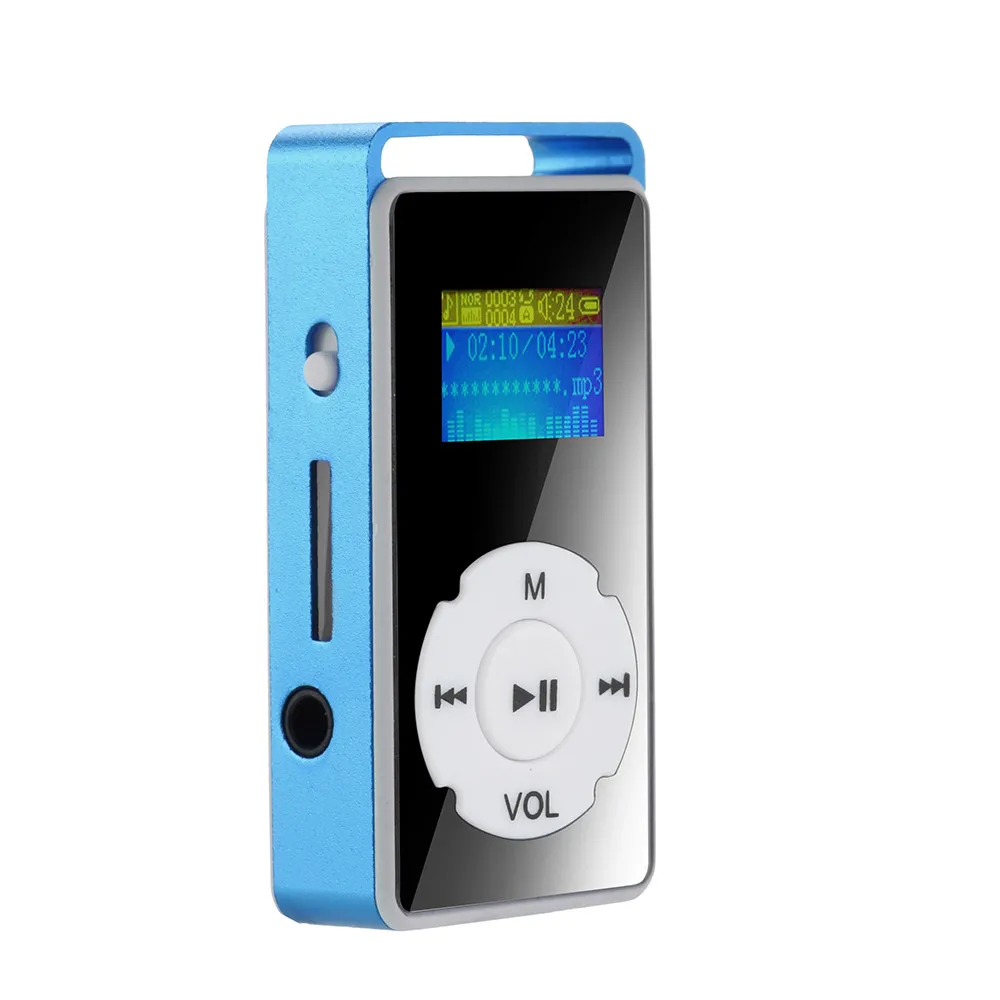 AIKEGLOBAL Hifi USB мини MP3 музыкальный плеер ЖК экран поддержка 32 ГБ Micro SD TF карта
