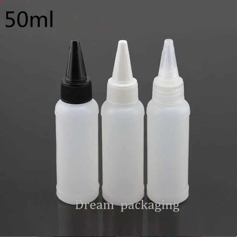 Free shipping 50pcs x50ml seasoning solvent extrusion bottle dropper