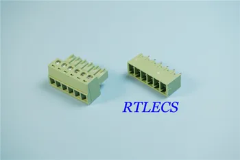 

50Sets 6 Position 3.81 mm 0.150" Terminal Block Header Male Pins Shrouded Vertical through hole PCB + Plug Female Sockets Screw