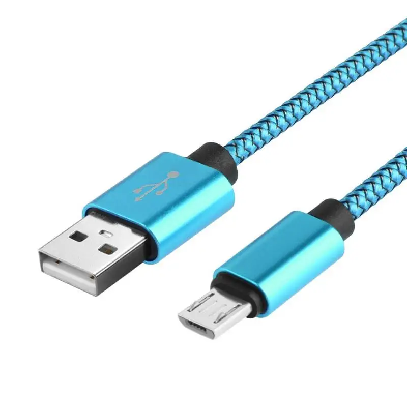 

1m Micro USB to USB 2.0 Fast Charging Braided Data Cable for Android Phone
