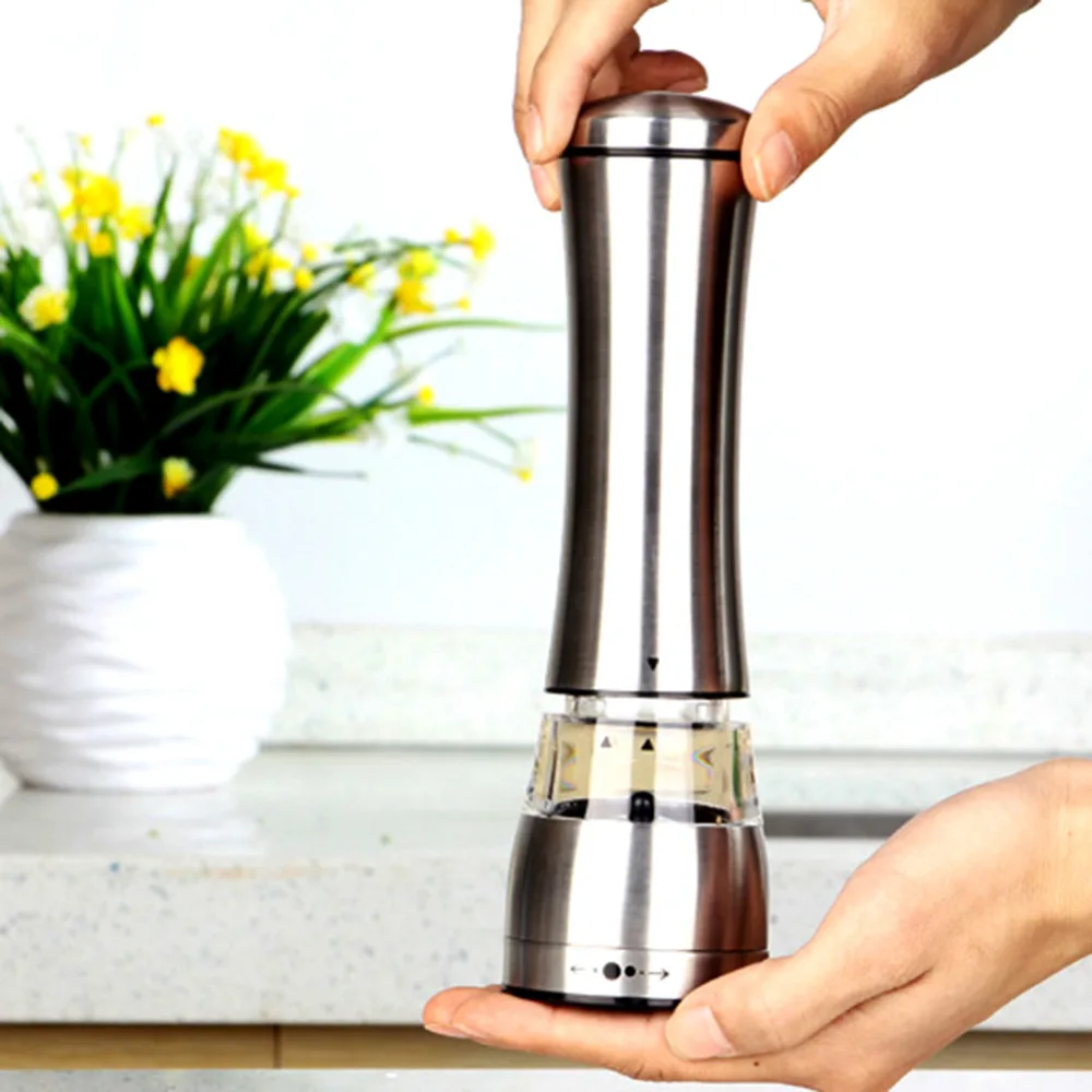 High Quality Eco friendly Stainless Steel Pepper Mill Salt Pepper