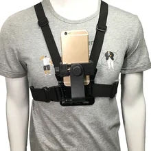 Сотовый телефон Chest Mount Harness ремешка Мобильный Телефон Зажим для samsung iphone huawei Смартфон Xiaomi GoPro 6 5 YI 4 К Камера