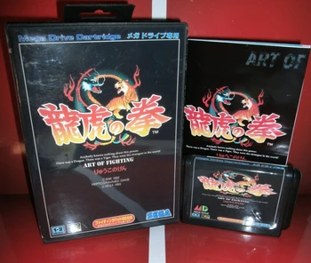 

Art of Fighting - MD Game Cartridge Japan Cover with box and manual For Sega Megadrive Genesis Video Game Console 16 bit MD card