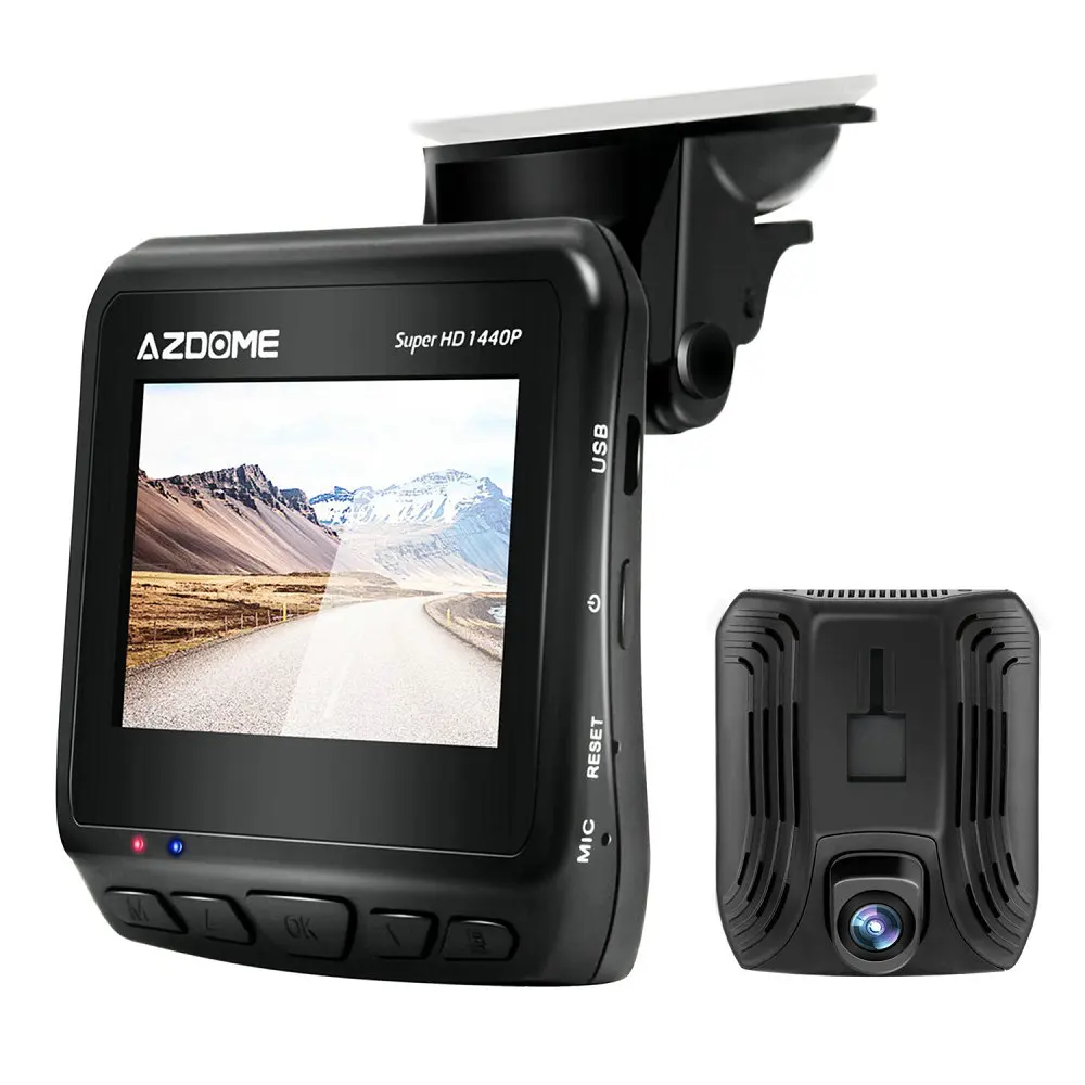 

Azdome DAB211 GPS Car DVR Ambarella A12 Car Camera Super HD 1440P Night Vision Dash Cam with GPS Logger HDR ADAS Loop Recording