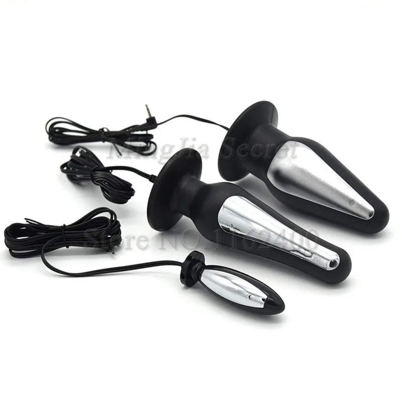 Electric Shock DIY Accessories Anal Plug Buttplug Vagina Anus Prostate Massage Adult Sex Product For Couples | Красота и здоровье