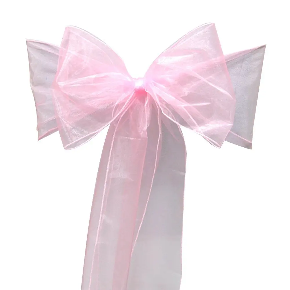 Gratis Pengiriman 50 Pieces Light Pink 7 X 108 Organza Chair Gratis Pengiriman 50 Pieces Light Pink 7 X 108 Organza Chair