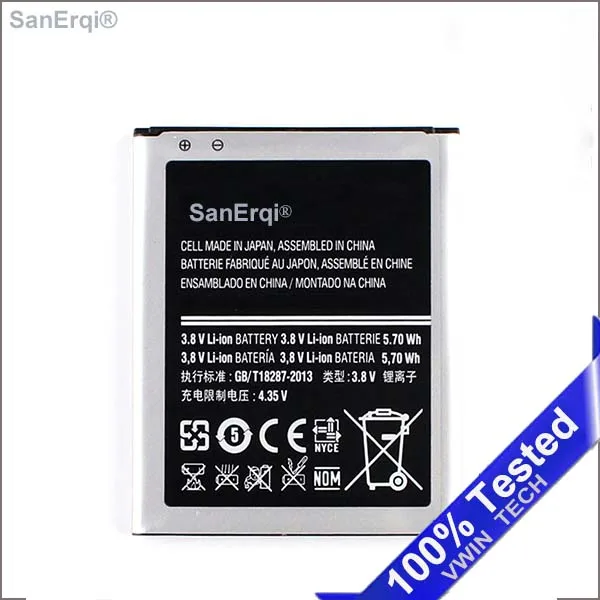 Новинка протестированный аккумулятор B100AE от SanErqi для Samsung Ace 4 S7898 S7272 S7270 S7562C s7262 S7568i
