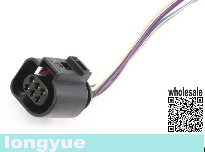 factroy sale 50pcs Throttle Body Pigtail Wiring Plug Audi TT VW Jetta Golf MK4 Beetle - 1J0973713 15cm wire