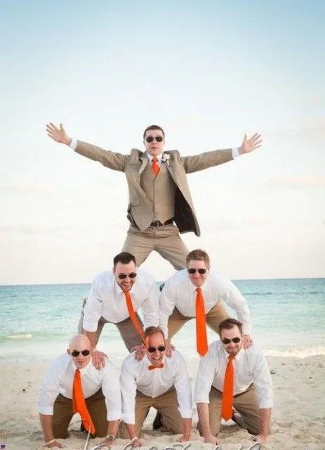 Классический летний пляжный Свадебный костюм для мужчин из 3 предметов(пиджак+ брюки+ жилет+ галстук), вечерние костюмы для жениха, Masculino Trajes De Hombre Блейзер 184 - Цвет: as picture