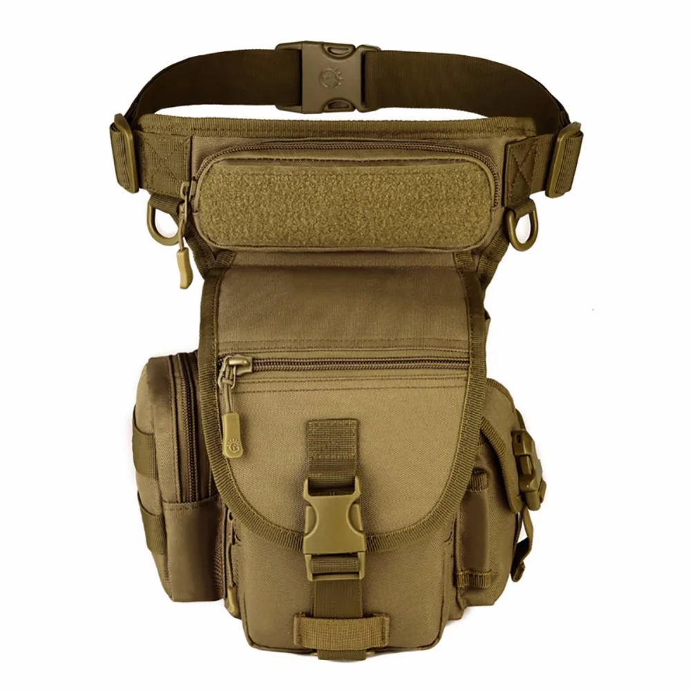 

Outdoor Waterproof Nylon Tactics Waist Pack Bag Travel Bag Waist Bag Men Waist Leg Bag Motorcycle Fanny Pack Waist Packs