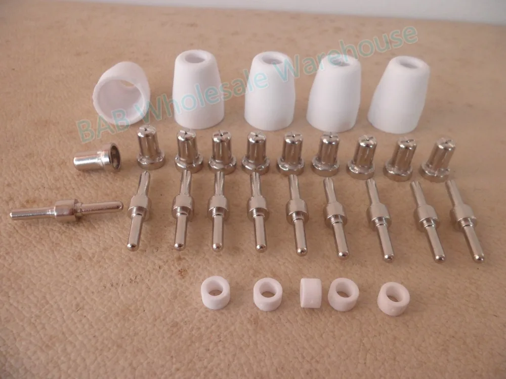 30 PCS PT31 LG40 plasma cutting torch consumables Extended and Nickel-plated for Electrodes and Nozzles CUT-40 CT-312 30 PCS PT31 LG40 plasma cutting torch consumables Extended and Nickel-plated for Electrodes and Nozzles CUT-40 CT-312