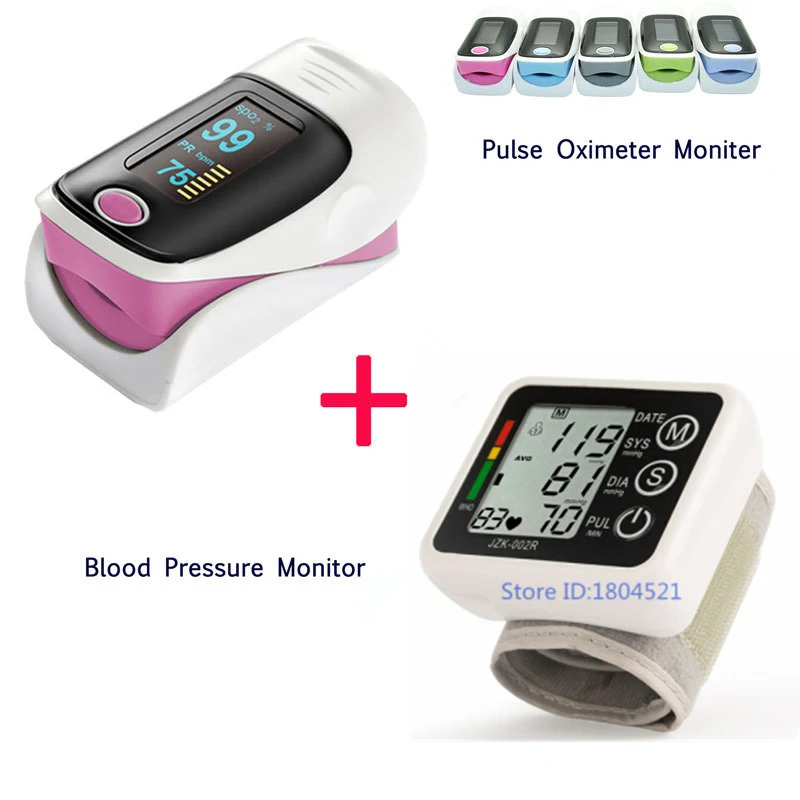 

Free Shipping Digital Wrist Blood Pressure Monitor Heart Beat Rate Pulse Meter Oximetro de dedo Blood OxygenSpO2