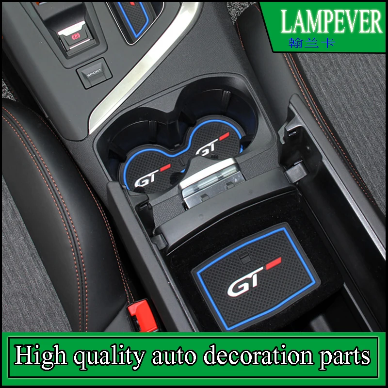

Car-Styling Slot Pad Interior Door Groove Mat Latex Anti-Slip Cushion For Peugeot 3008 GT 2017 Only For Left Hand Drive Car
