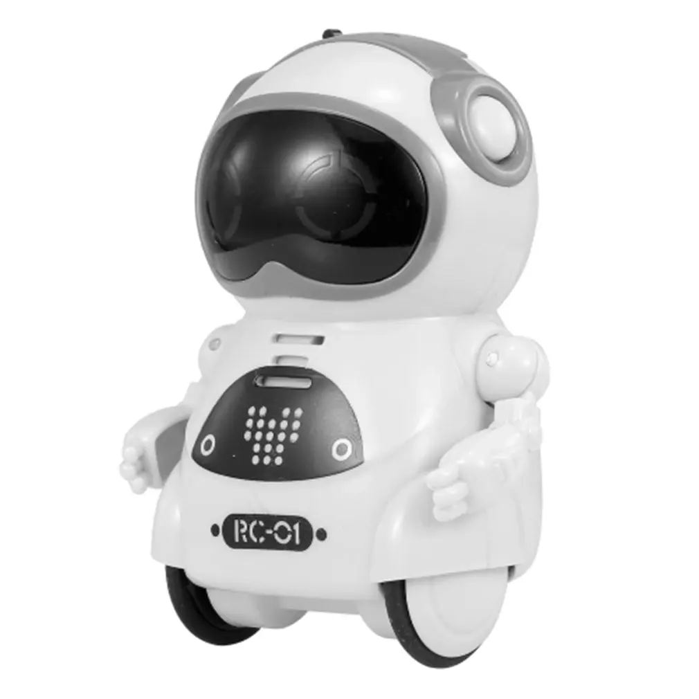 Хит, умный мини карманный робот для ходьбы, музыка, танцевальный светильник, распознавание голоса, повторение разговора, умная детская игрушка, Интерактивная